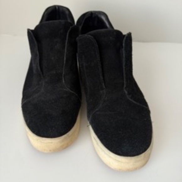 J/Slide NYC Black Suede Platform Wedges - Size 9 - Picture 4 of 4